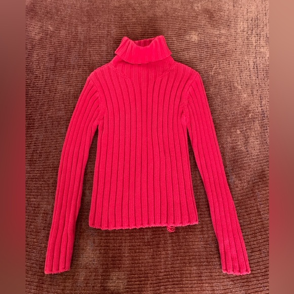 Orange Turtleneck Sweater - Picture 3 of 11